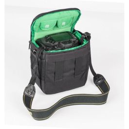 Rivacase 7420 Bolsa de Hombro para Cámara SLR, Poliéster Negra, Resistente al Polvo y Rayones