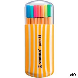 Set de Rotuladores Stabilo POINT 88 Multicolor 20 Piezas (10 Unidades)