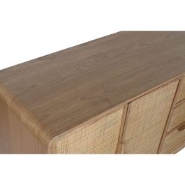 DKD Home Decor Buffet Tropical Natural Roble Ratán MDF Chapa con 3 Cajones 4 Puertas - 182x45x71 cm DKD Home Decor Buffet Tropical Natural Roble Ratán MDF Chapa con 3 Cajones 4 Puertas - 182x45x71 cm