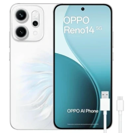 OPPO Reno14 5G 110010235848C 256GB 12GB RAM Opal White con Cámara 50MP, Batería 6000mAh y Carga Rápida 80W Precio: 764.50000022. SKU: B13H6WGYLR