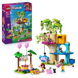 LEGO Friends Fiesta de Cumpleaños y Casa del Árbol Felina – Set de Construcción de Gatos para Niñas y Niños de 6+ Años
