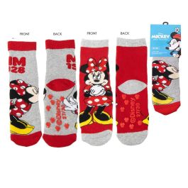 Cerdá Calcetines antideslizantes Minnie para niños, con aplicaciones, Talla 27/30, Multicolor