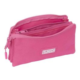 Safta Portatodo Triple Munich Basicos Fucsia 22x12x3 cm