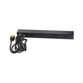 APC AP9565 Rack PDU Basic 1U Monofásico 230V Negro 12 Salidas AC