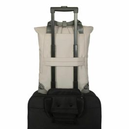 Targus TBB65113GL Mochila Convertible Bolso Tote para Portátil 16" EcoSmart, Piel Vegana, Resistente al Agua, Roble