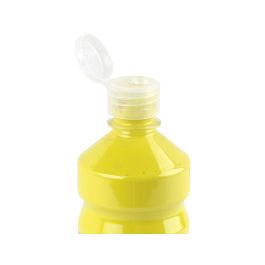 Tempera Liquida Liderpapel Escolar 500 mL Amarillo Limon