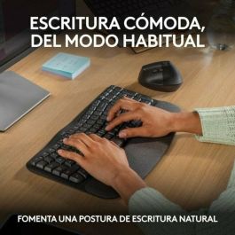 Logitech Teclado Ergonómico Wave Keys Inalámbrico Bluetooth Negro