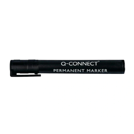 Q-connect Rotulador Marcador Permanente Negro Punta Redonda 3 mm