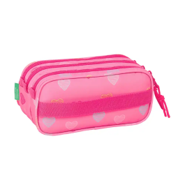 Portatodo Benetton Heart Rosa 21,5 x 10 x 8 cm