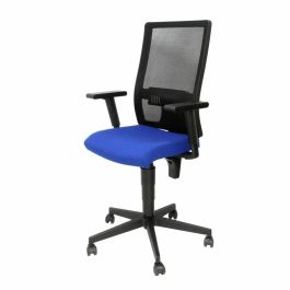 Piqueras Y Crespo Silla Povedilla Giratoria Cp Brazos-R Respaldo De Malla Negro Y Asiento Bali Azul Piqueras Y Crespo Silla Povedilla Giratoria Cp Brazos-R Respaldo De Malla Negro Y Asiento Bali Azul