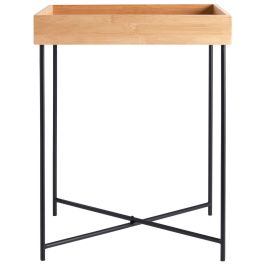 Day Mesa Bandeja 40X40 cm Altura 50 cm Bambú Metal