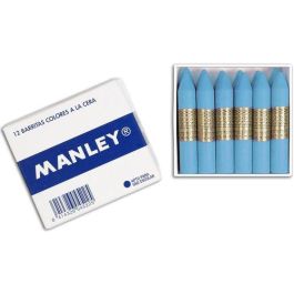 Manley 43 Estuche de 12 Ceras de 60 mm Azul Cyan Precio: 2.50000036. SKU: B1CY7G67AD