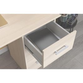 Parisot ESSENTIELLE Escritorio 3 cajones Decoración Acacia Clara L 121.2 x P 74.3 x H 55 cm
