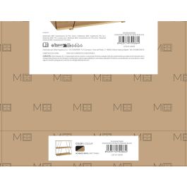 Inde Estantería 3 Niveles Metal-Madera Black 80x30x71.2 cm (2 Unidades)