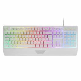 Ratón Gaming Mars Gaming MK124WES Blanco Qwerty Español