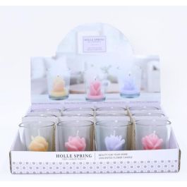 DKD Home Decor Vela Shabby Surtido Colores Amarillo, Lila, Rosa de Cera y Cristal 5x7x5 cm - Pack de 12 Unidades Precio: 33.4999995. SKU: B1BYN5WG6T