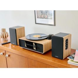 Thomson THO3499550390018 Conjunto de Altavoces de 2 Unidades - Negro y Madera