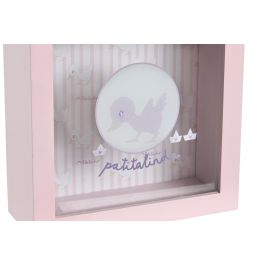 DKD Home Decor Hucha Baby Patito Lindo 23 Rosa Azul Multicolor 7 x 18 x 18 cm (6 Unidades)