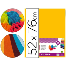 Liderpapel Papel seda naranja 52x76 cm 18 gr paquete 25 hojas Precio: 3.50000002. SKU: B1EM5SENHP