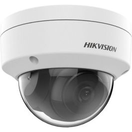 Hikvision Cámara IP Minidomo 2MP AcuSense 2.8mm Antivandálico IR30 WDR H.265+ IK10 IP67 con Audio y Alarma 12V/PoE