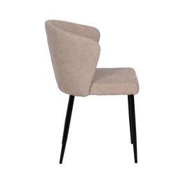 Silla Beige Tejido-Metal Contract 52,50 X 55 X 80 cm