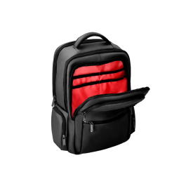 Antartik Mochila Volt Negro 5 Compartimentos Interior Rojo 450x180x330 mm Repelente Agua 23L