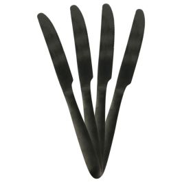 Home Deco Factory Cubertería 16 Piezas Negra Colección Lounge Acero Inoxidable