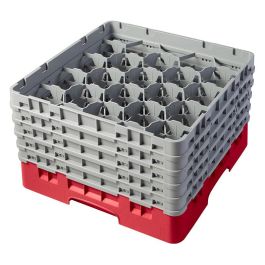 CAMBRO - 20S958-163 - Cesta de lavado 20 comp. 5 alturas - 9,84 cm Ø máx. - alt. máx. 25,8 cm - 50 x 50 x 30,8 cm - Rojo Precio: 110.95000015. SKU: B17XA39YZ8