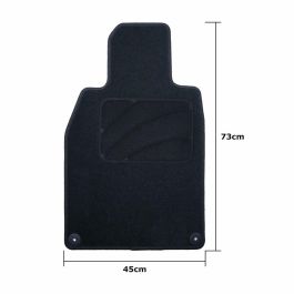 Set de Alfombrillas para Coche OCC Motorsport OCCPS0014LOG Negro Porsche 911 992 Terciopelo 5 Piezas