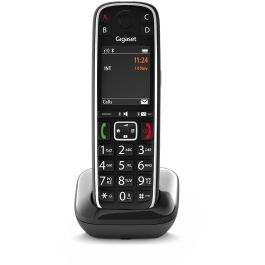 Gigaset E720 Teléfono Inalámbrico DECT/Analógico, Teléfono para Mayores, Botones Grandes Retroiluminados, Compatible con Audífonos, Negro Precio: 124.58999982. SKU: B128F8AZBX