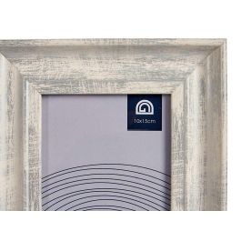 Giftdecor Portafotos Efecto Madera Plata 10x15 cm (24 Unidades)