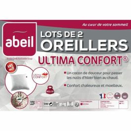 Abeil Juego de 2 Almohadas Ultima Confort Suaves y Mullidas Oeko-Tex Certificadas - 60 x 60 cm