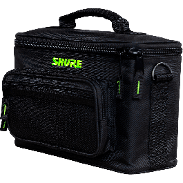 SBG Funda de Transporte Acolchada de Nylon 600D para 4 Micrófonos con Correa y Bolsillo Exterior - 33x21x15.25cm