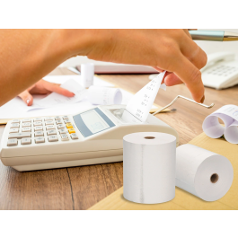 Q-connect Rollo de Papel Térmico para Sumadora 80x68x11 mm 58 gr Sin Bisfenol A