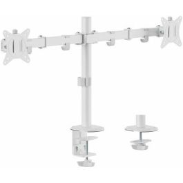 EQUIP Soporte articulado para escritorio de dos monitores de 17" a 32", color blanco