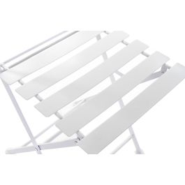 Conjunto de Mesa con 2 Sillas DKD Home Decor Blanco 80 cm 60 x 60 x 70 cm (3 pcs) Conjunto de Mesa con 2 Sillas DKD Home Decor Blanco 80 cm 60 x 60 x 70 cm (3 pcs)