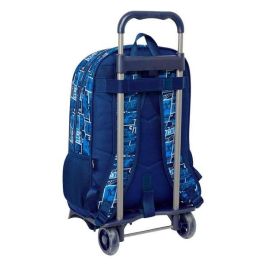 Mochila Escolar con Ruedas Hot Wheels Sonny Azul marino 32 x 42 x 14 cm Mochila Escolar con Ruedas Hot Wheels Sonny Azul marino 32 x 42 x 14 cm