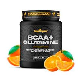 BIGMAN BCAA + Glutamina en polvo Sabor Naranja 500g, Aminoácidos relación 2:1:1 con Vitamina B6 para deportistas Precio: 20.5000004. SKU: B19D5ADWKY