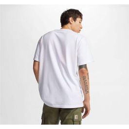 Camiseta de Manga Corta Hombre Converse 10024589-A03 Blanco (XS)