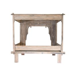 DKD Home Decor Indo 1c25 Cama con Dosel Madera Teca Natural Acabado Decape Desmontable 225x160x206 cm DKD Home Decor Indo 1c25 Cama con Dosel Madera Teca Natural Acabado Decape Desmontable 225x160x206 cm