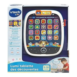 Vtech Baby Lumi White Discovery Tablet - Tableta para niños pequeños con luces, números, formas y animales