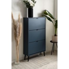 Zapatero VIGO 49A VIGO003857 Azul noche Patas de madera maciza - 70 x 24 x 125 cm