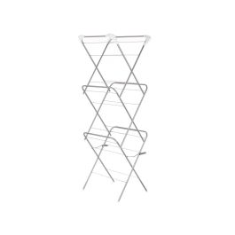 Tendedero Metal 3 Alturas Estrecho Plata Kipit 49X6CM (5 Unidades) Tendedero Metal 3 Alturas Estrecho Plata Kipit 49X6CM (5 Unidades)