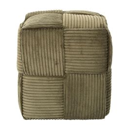 Home Deco Factory Puf Trenzado Scott Verde Colección Cocooning