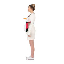 Disfraz muñeco de nieve talla unica adult (vestido y fajín) Disfraz muñeco de nieve talla unica adult (vestido y fajín)