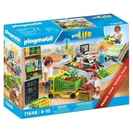 Playmobil 71648 Caja de Supermercado My Life Shopping Pack Promocional, 65 Piezas, Edades 4+