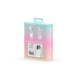 Wondee Kit Creativo Pixiprint Memoria: 3 Rollos Estándar, 1 Rollo Autoadhesivo y Álbum Personalizable para Imprimir hasta 300 Fotos