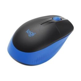 Logitech M190 Ratón Inalámbrico de Tamaño Completo Ergonómico para Manos Grandes, RF, 18 Meses de Batería, Azul