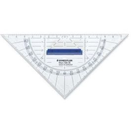STAEDTLER Geodreieck 16cm P.styrol m.Griff tr Escuadra Transparente de Poliestireno con Asa 16 cm Precio: 16.50000044. SKU: B14FVDAB75