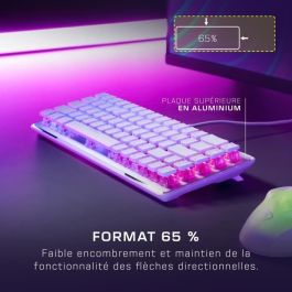 Teclado mecánico óptico inalámbrico para juegos Turtle Beach Vulcan II Mini, color blanco Teclado mecánico óptico inalámbrico para juegos Turtle Beach Vulcan II Mini, color blanco